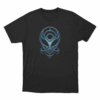 Blue Alien Symbol Unisex T Shirt Black
