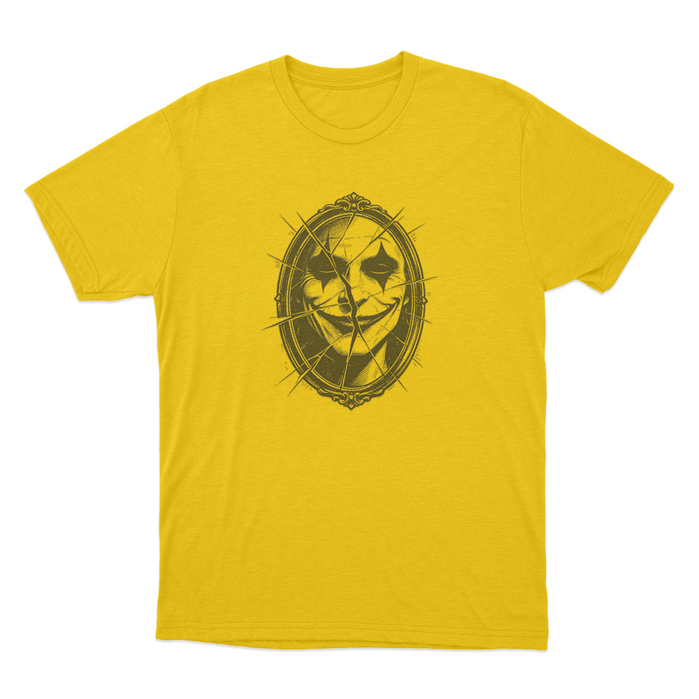 Broken Mirror Joker Unisex T Shirt Yellow Broken Mirror Joker Unisex T Shirt Yellow