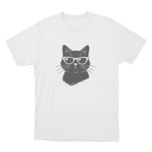 Cool Cat Unisex T Shirt White