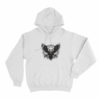 Dark Eagle And Skulls Unisex Hoodie White