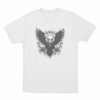 Dark Eagle And Skulls Unisex T Shirt White