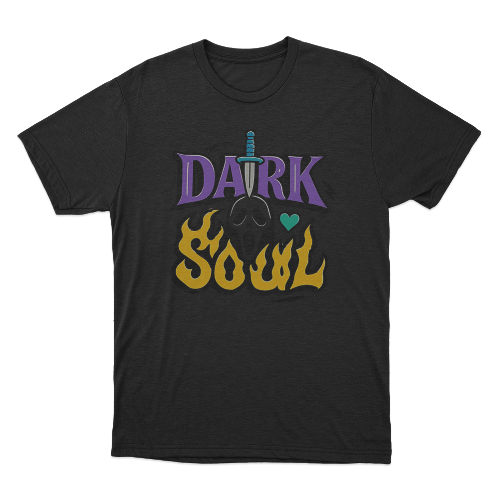 Dark Soul Flame Unisex T Shirt Black Dark Soul Flame Unisex T Shirt Black