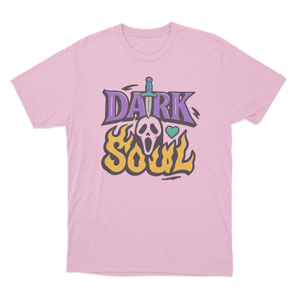 Dark Soul Flame Unisex T Shirt Pink Dark Soul Flame Unisex T Shirt Pink