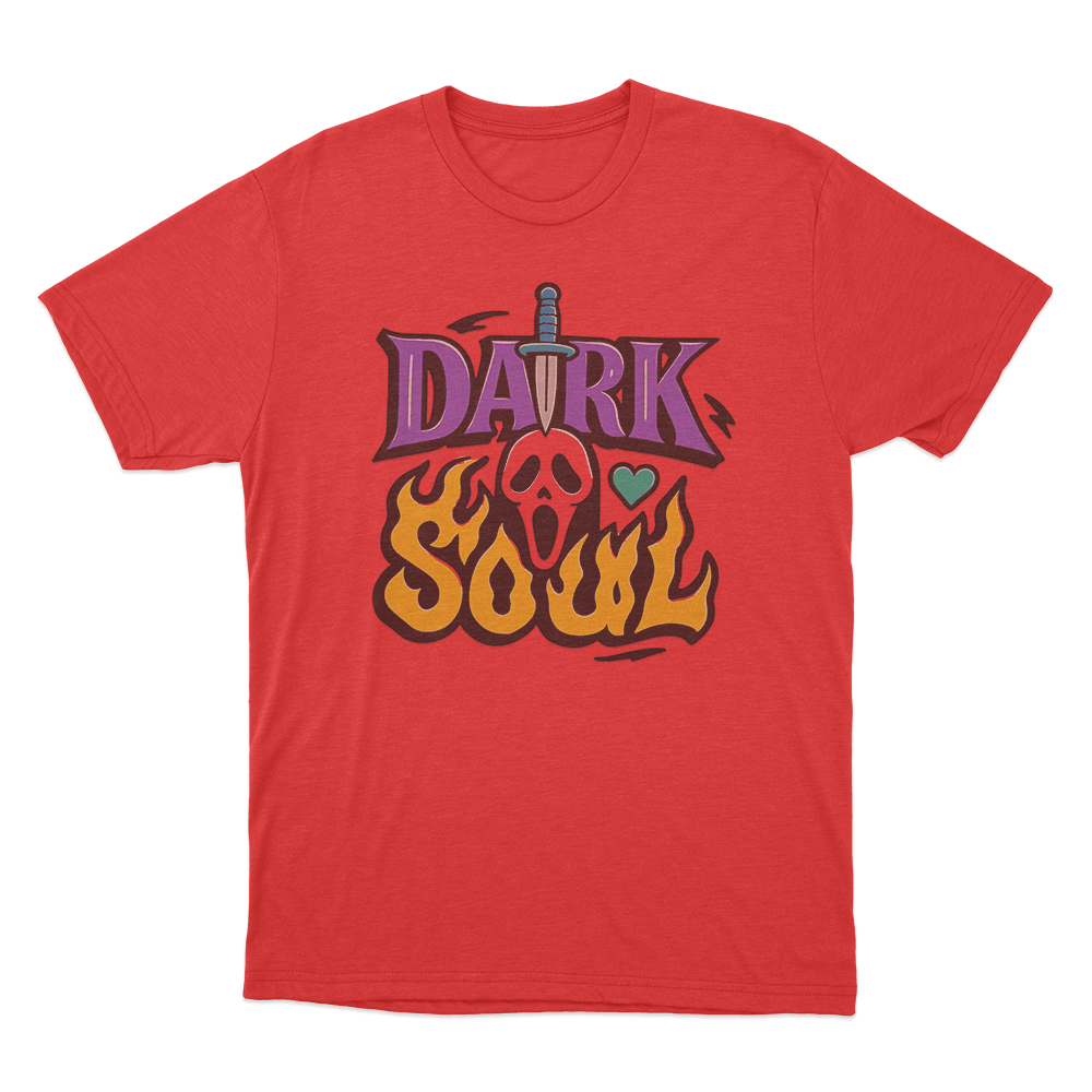 Dark Soul Flame Unisex T Shirt Red Dark Soul Flame Unisex T Shirt Red