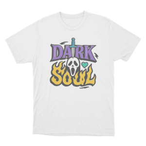 Dark Soul Flame Unisex T Shirt White