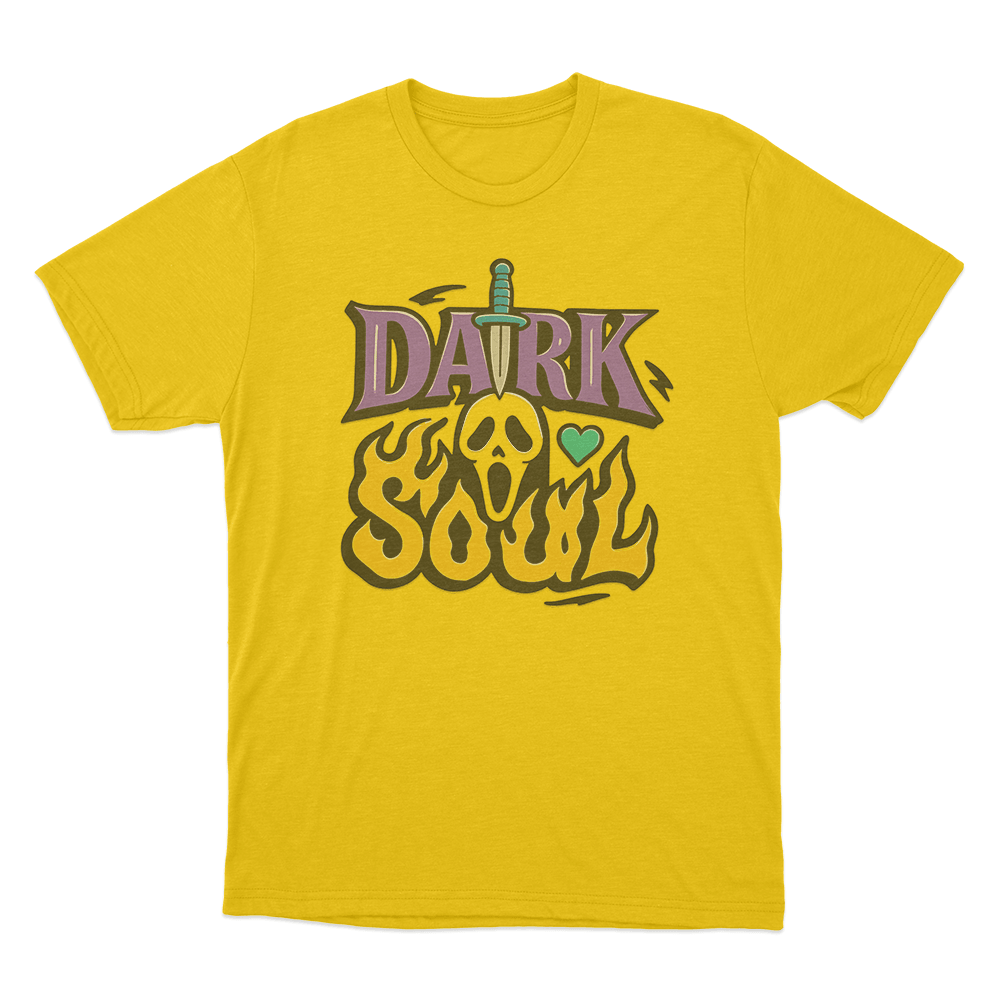 Dark Soul Flame Unisex T Shirt Yellow Dark Soul Flame Unisex T Shirt Yellow