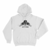 Life Is Hard Skull Print Unisex Hoodie White