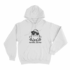 No Hate Just Hat Frog Unisex Hoodie White