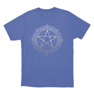 Ornate Pentagram Seal Unisex T Shirt Blue