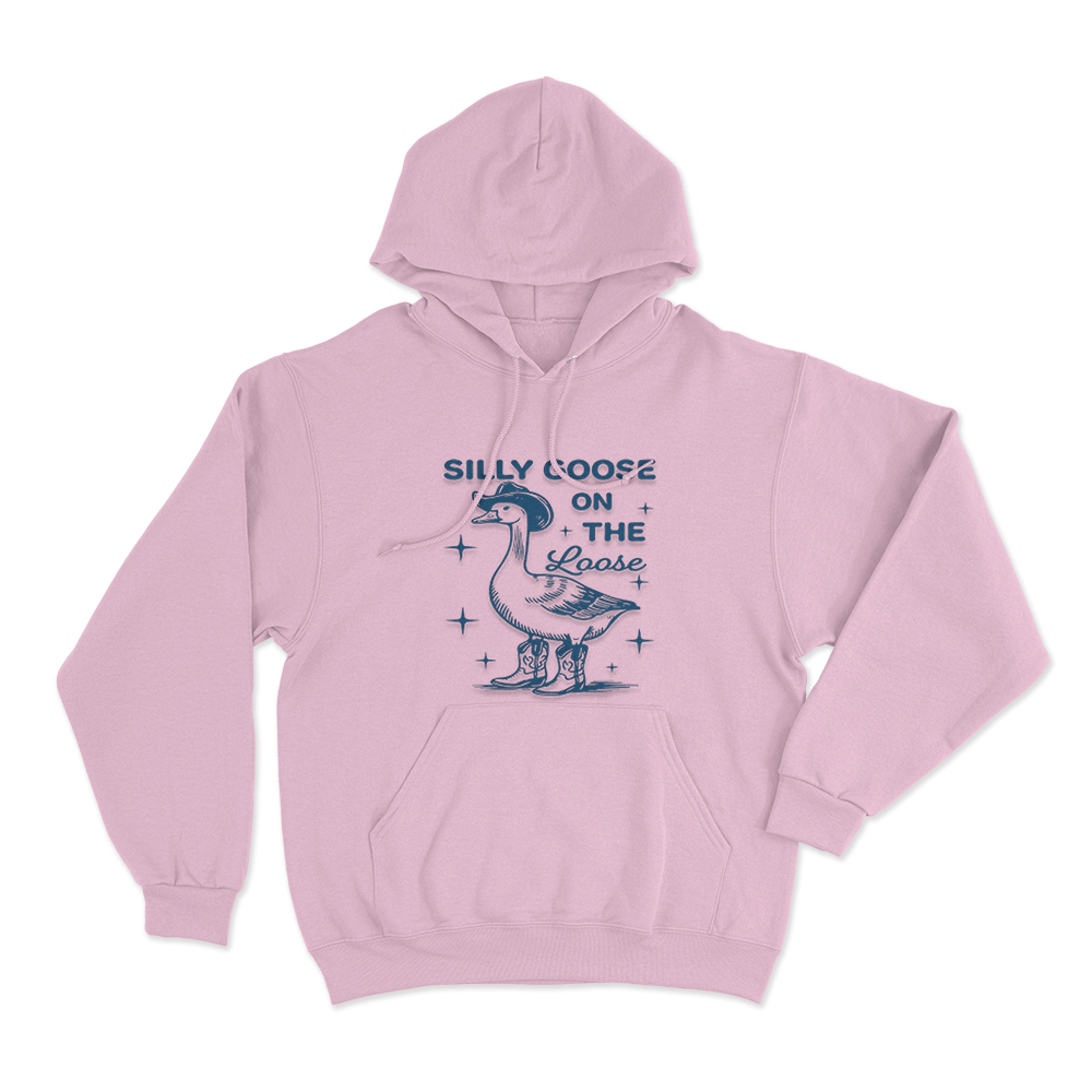 Silly Goose On The Loose Unisex Hoodie Pink Silly Goose On The Loose Unisex Hoodie Pink