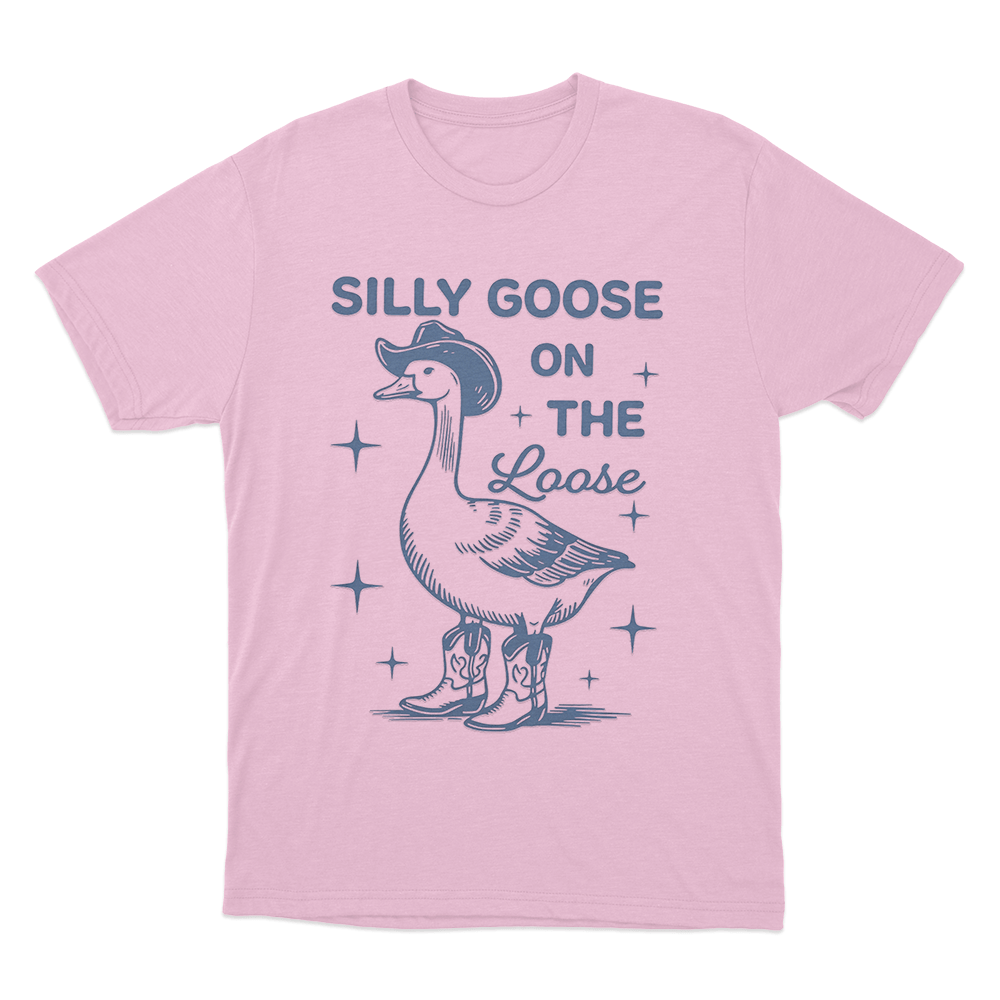 Silly Goose On The Loose Unisex T Shirt Pink Silly Goose On The Loose Unisex T Shirt Pink