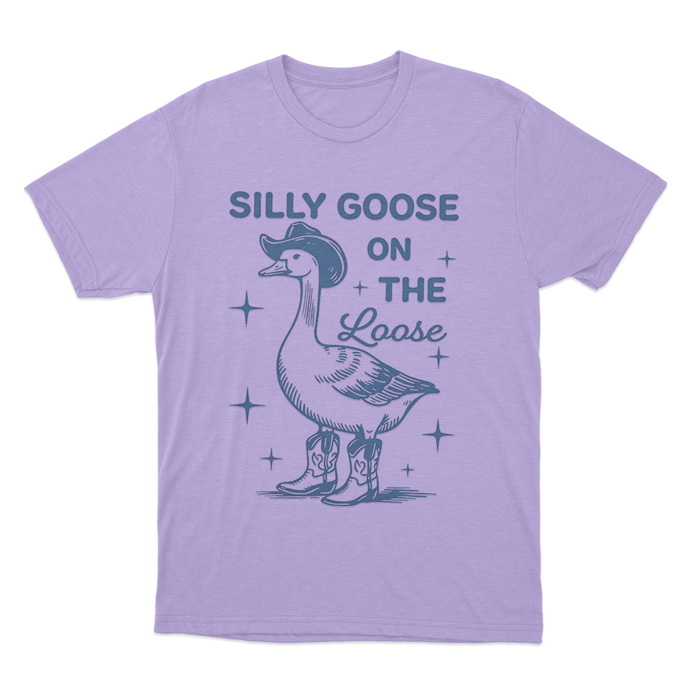 Silly Goose On The Loose Unisex T Shirt Purple Silly Goose On The Loose Unisex T Shirt Purple