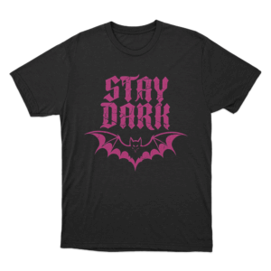 Stay Dark Bat Logo Unisex T Shirt Black