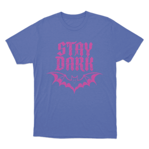 Stay Dark Bat Logo Unisex T Shirt Blue