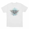 Winged Eye And Roses Tattoo Print Unisex T Shirt White